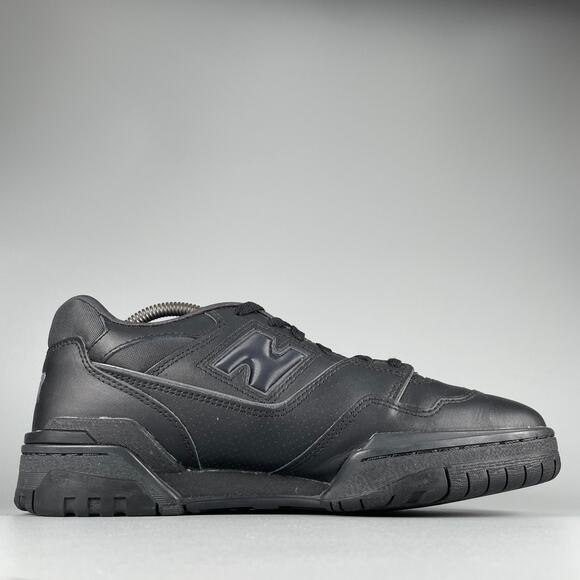 New Balance 550 Men\'s Size 10 D Black Leather Casual Sneakers Athletic Shoes EUC main image 9